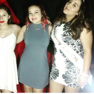 Grey sleeveless dress